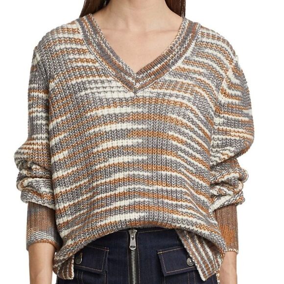 Cinq a Sept Amalie Sweater in Cinnamon Multi Size Small - Picture 1 of 6